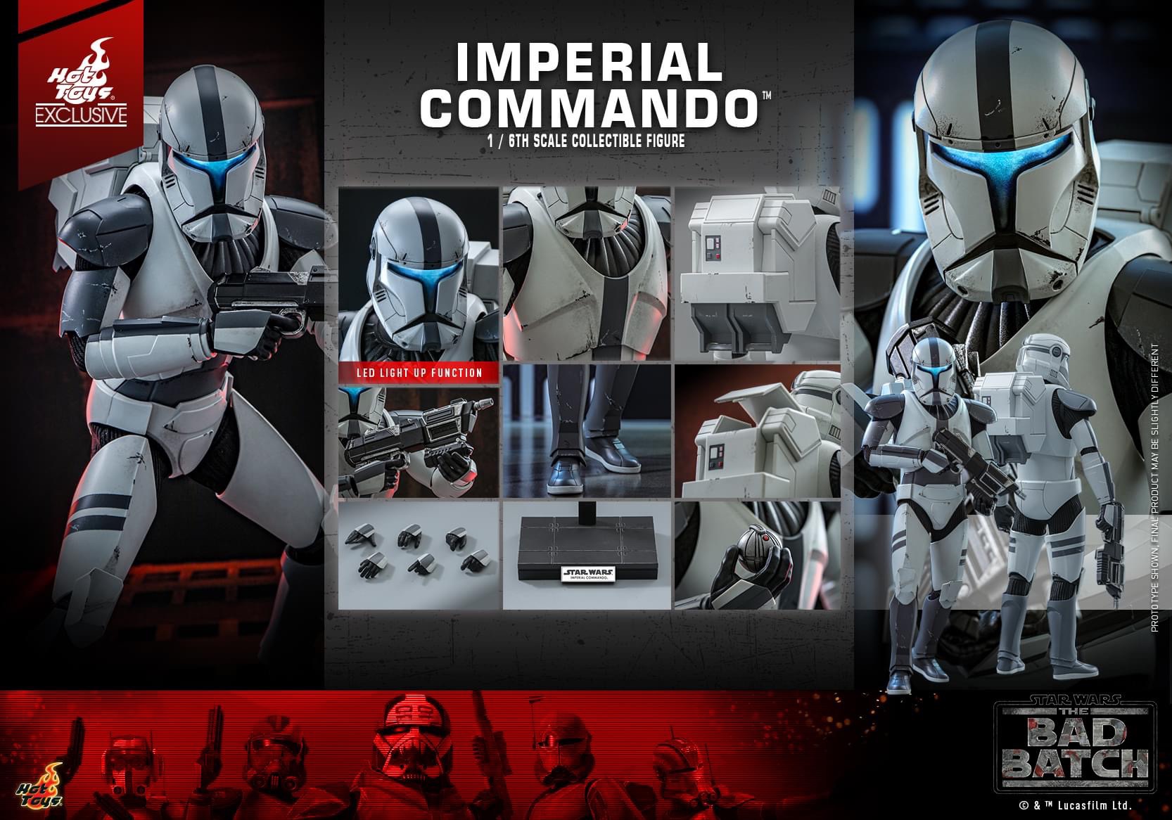 Star Wars: The Bad Batch - 1/6th scale Imperial Commando Collectible Figure