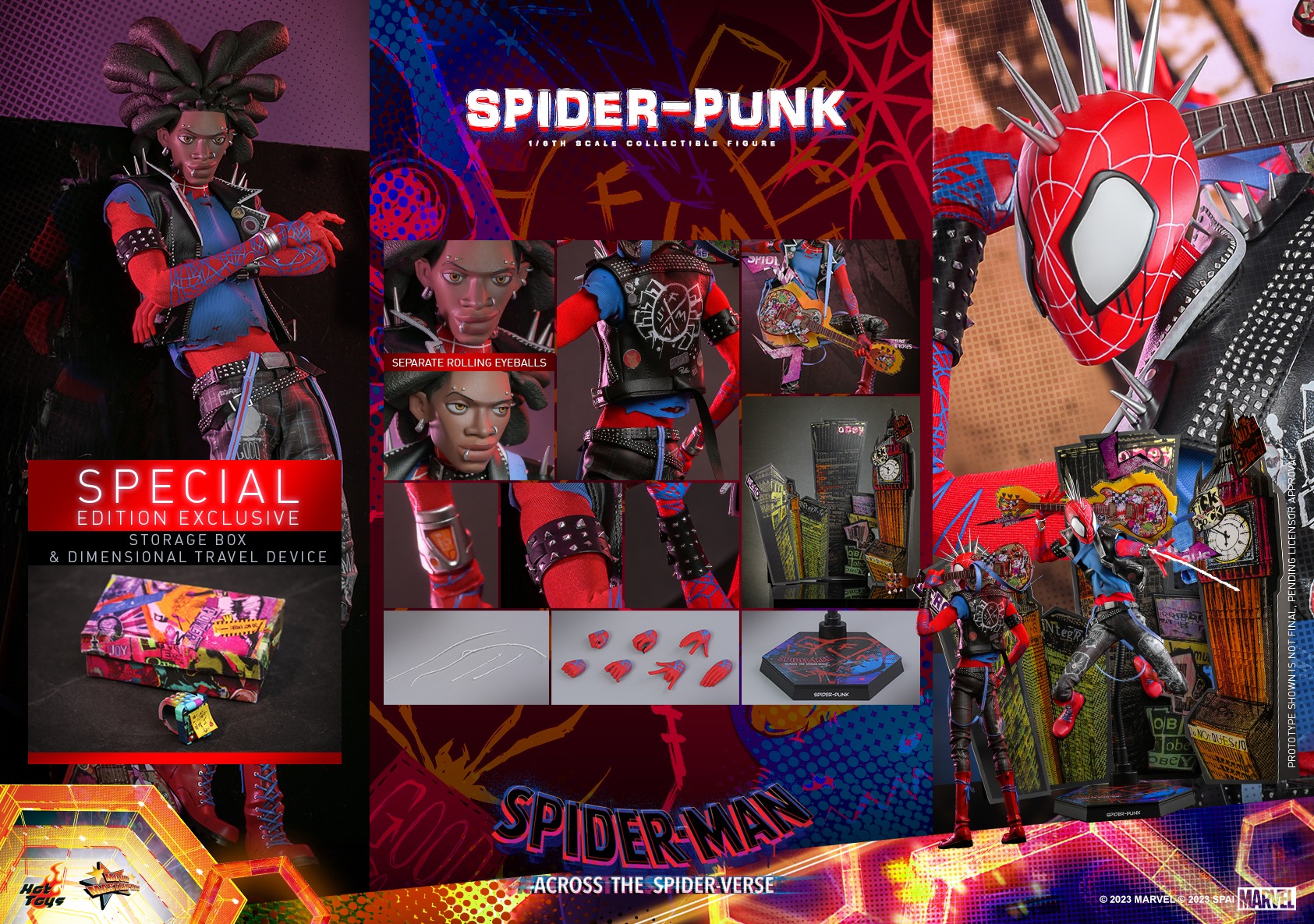 HOT TOYS MMS726B SPIDER-MAN: ACROSS THE SPIDER-VERSE SPIDER-PUNK (EXCLUSIVES)