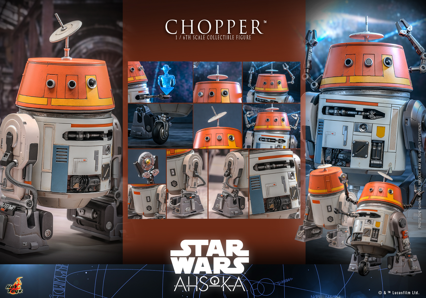 Star Wars: Ahsoka™ - 1/6th scale Chopper™ Collectible Figure
