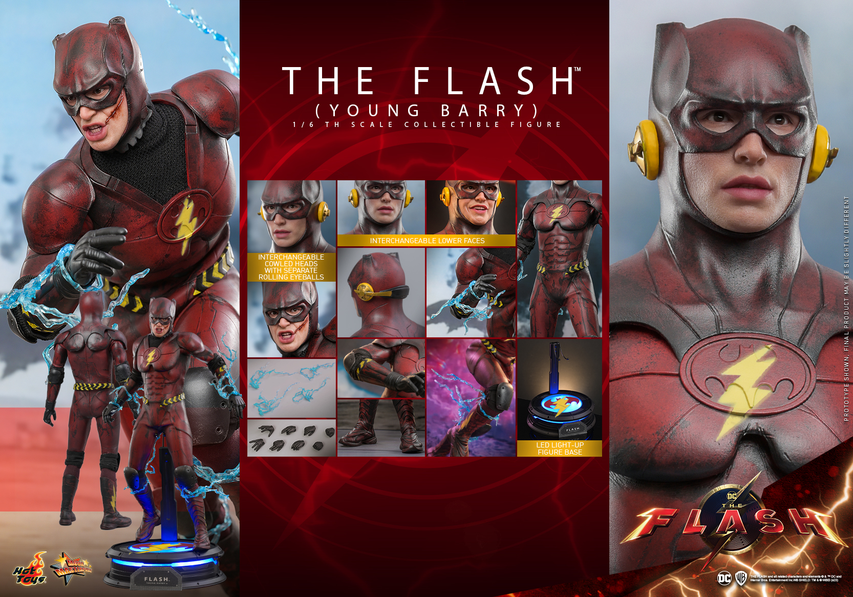 HOT TOYS MMS723 & MMS724 THE FLASH THE FLASH (YOUNG BARRY)