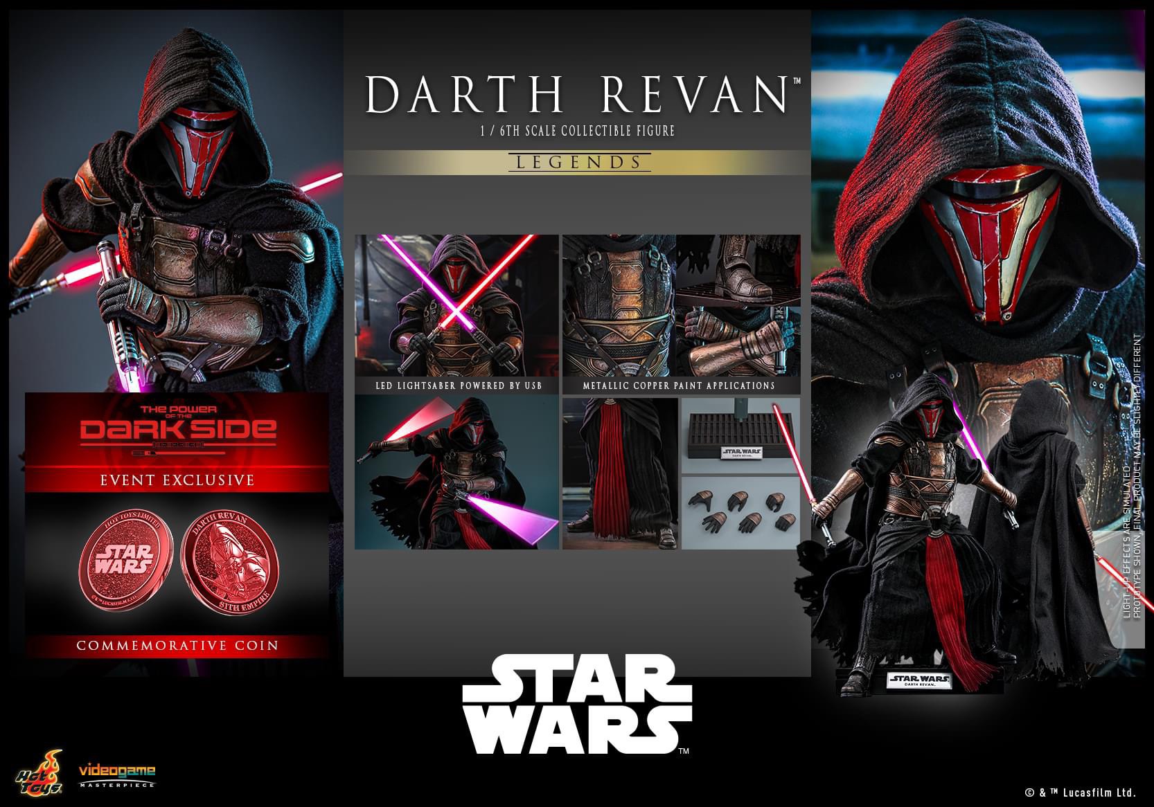 HOT TOYS VGM62B STAR WARS™ DARTH REVAN™ 1/6TH SCALE COLLECTIBLE FIGURE