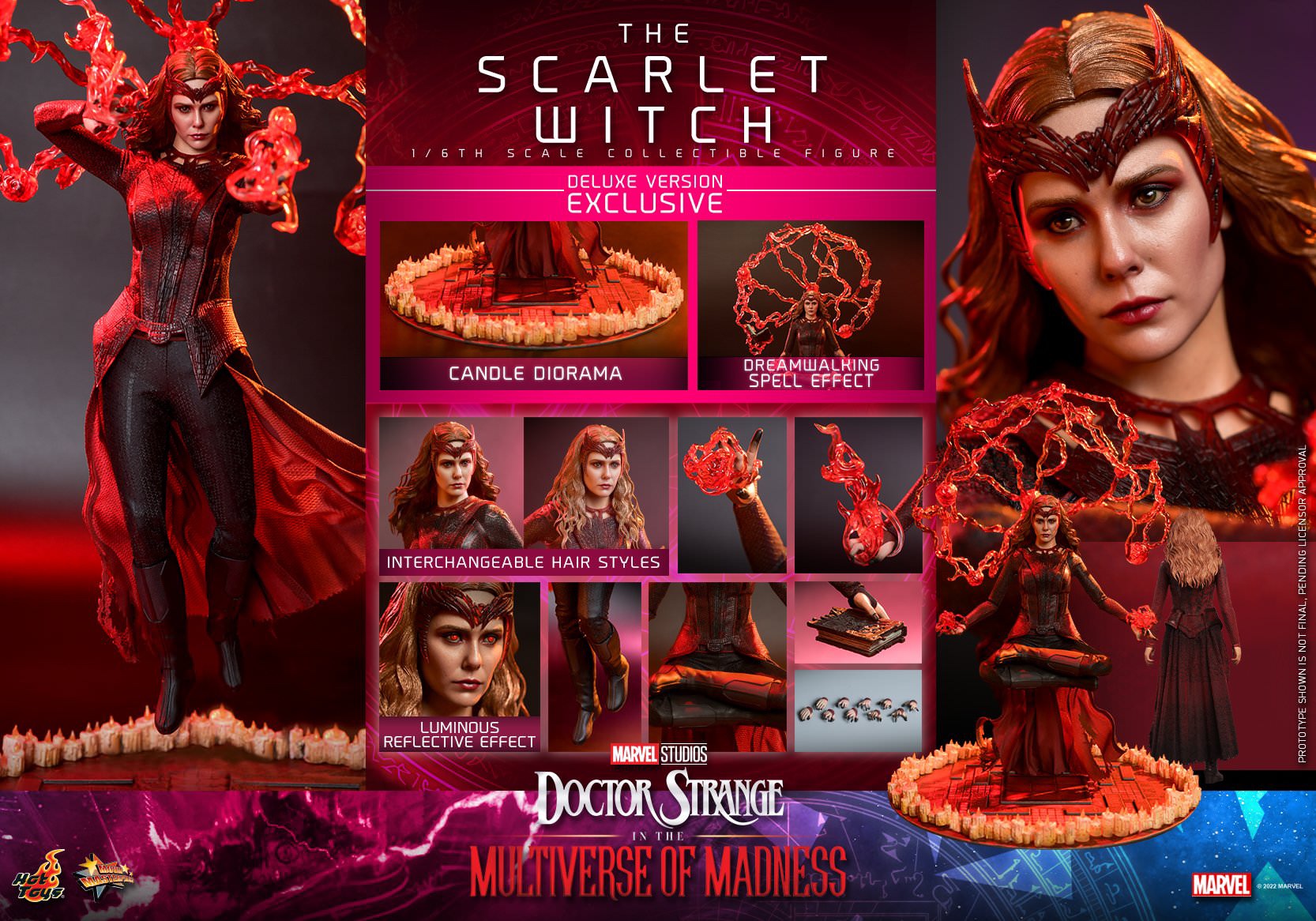 HOT TOYS MMS 652 & 653 DOCTOR STRANGE : MULTIVERSE OF MADNESS – SCARLET WITCH