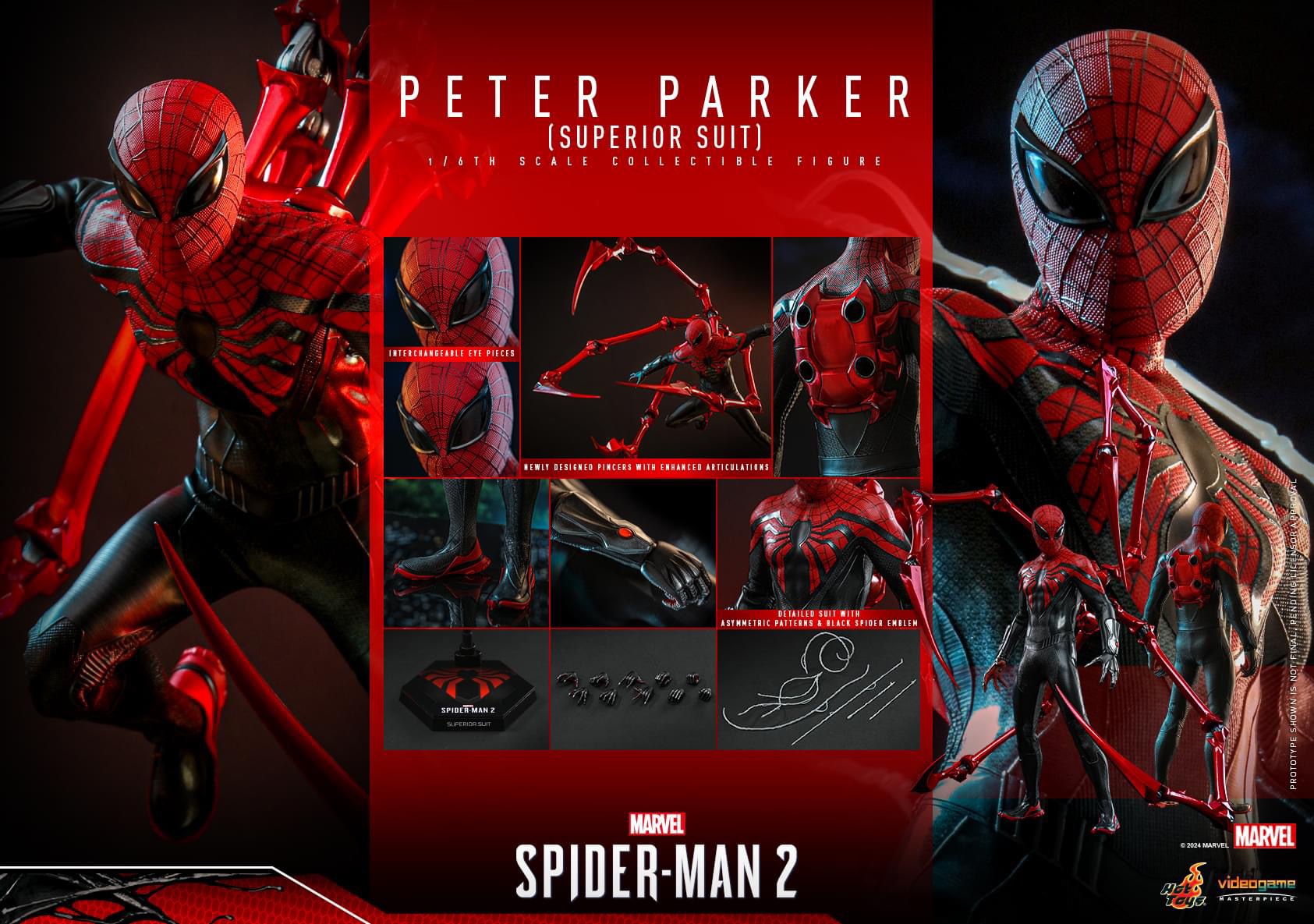 HOT TOYS VGM61 MARVEL'S SPIDER-MAN 2
PETER PARKER (SUPERIOR SUIT) 1/6TH SCALE COLLECTIBLE FIGURE