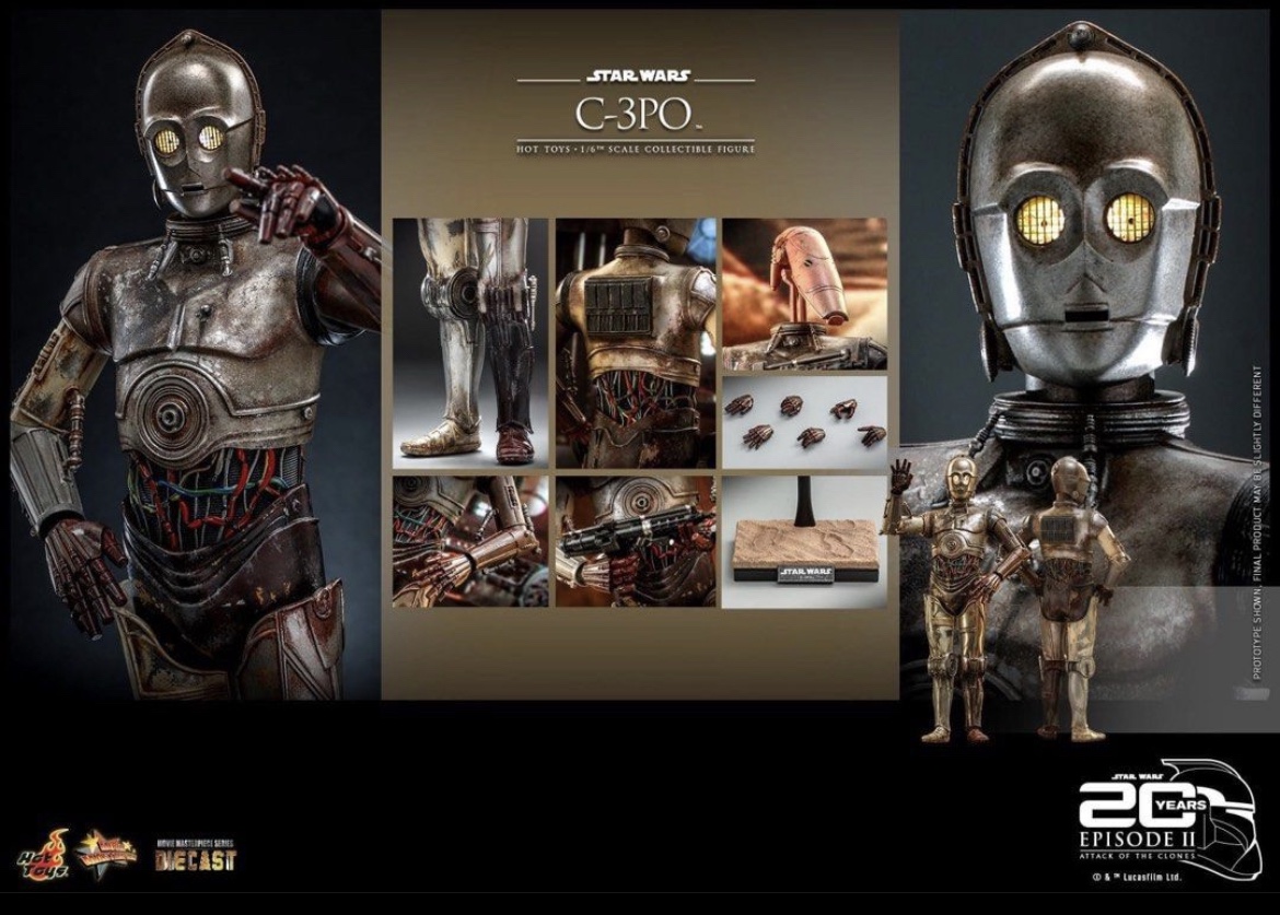 Hot Toys MMS 650 Star Wars II : Attack of the Clones – C-3PO