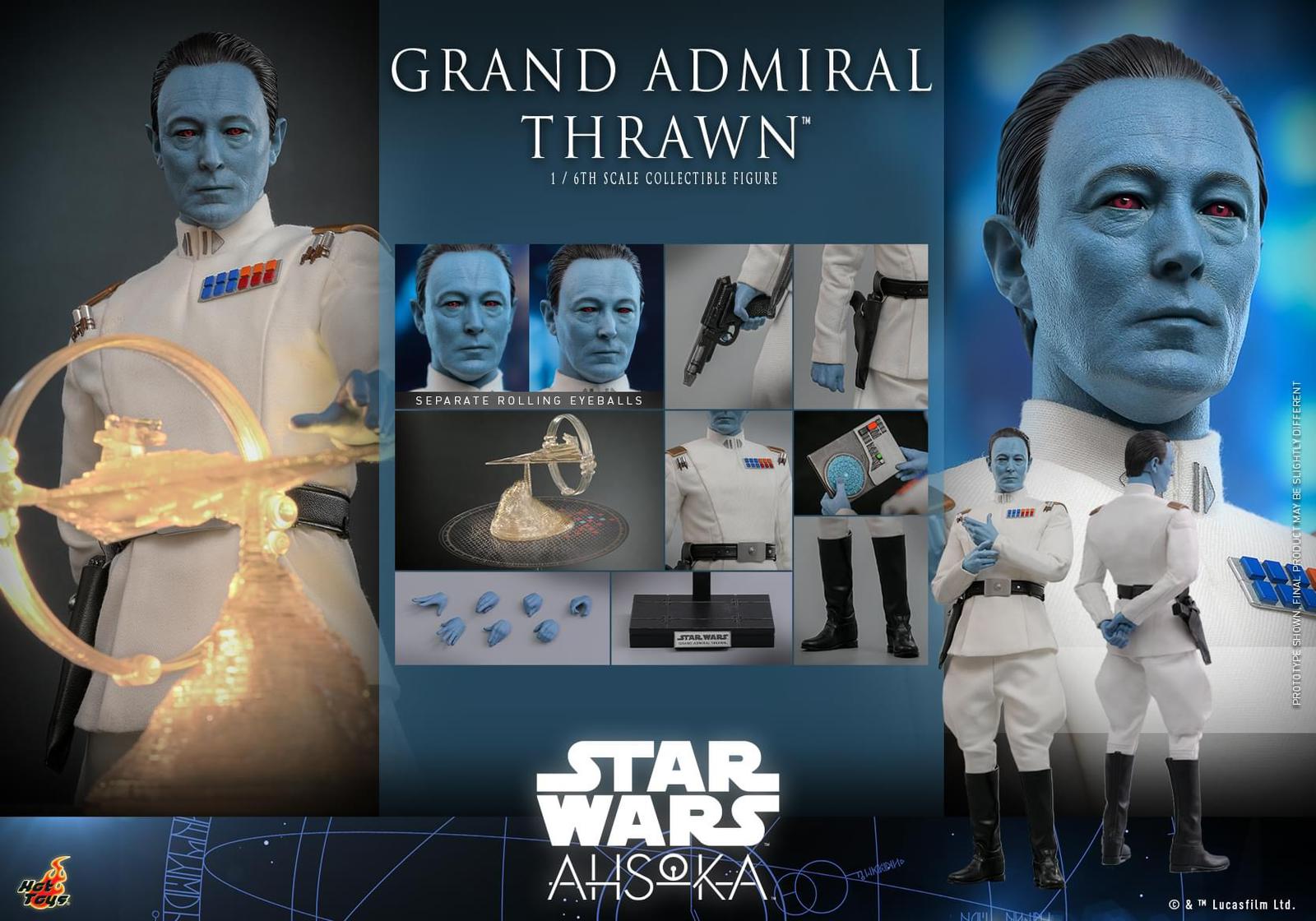 HOT TOYS TMS116 Star Wars: Ahsoka™ - 1/6th scale Grand Admiral Thrawn™ Collectible Figure