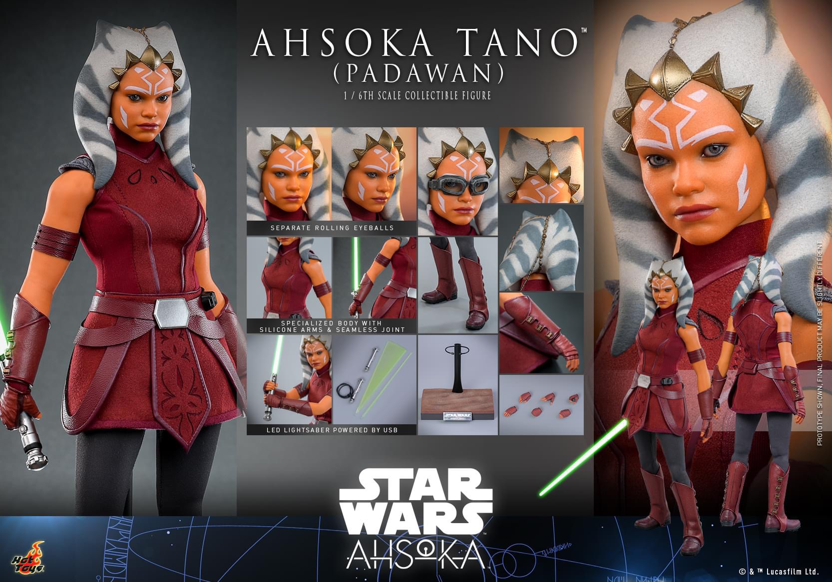 Ashoka Tano store Star Wars Hot toy