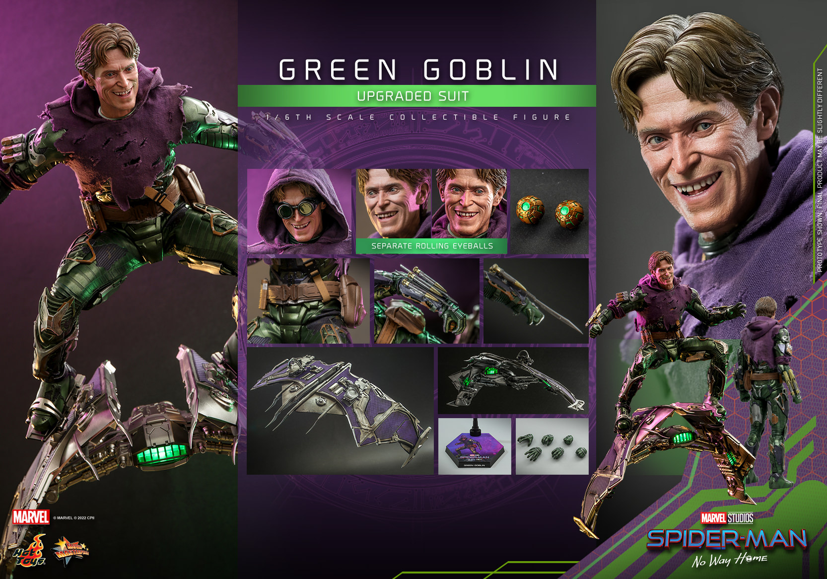 HOT TOYS MMS 674 SPIDER-MAN : NO WAY HOME – GREEN GOBLIN (UPGRADED SUIT)