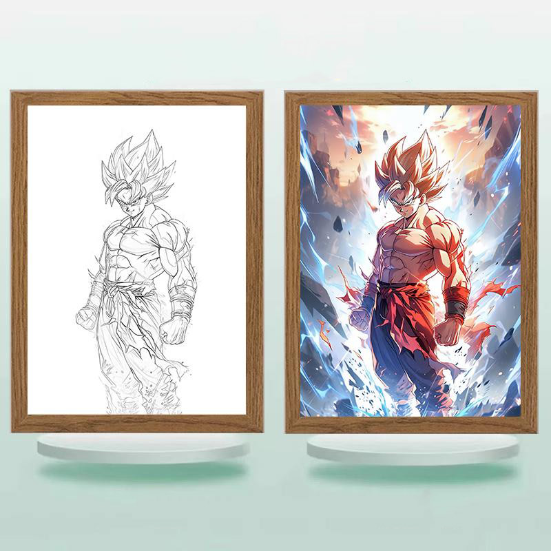 夕暮れの光と影の絵【ドラゴンボール】11種類