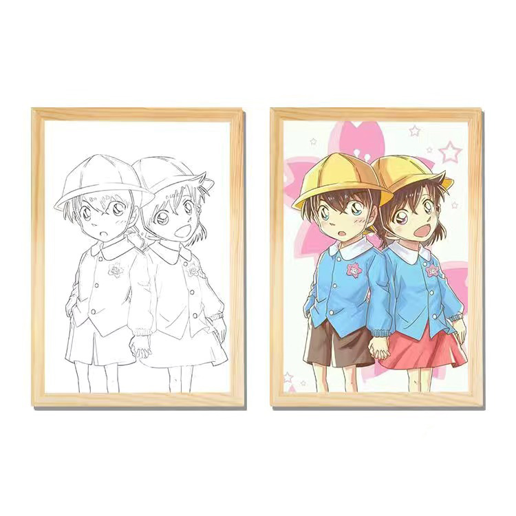 夕暮れの光と影のフレーム【名探偵コナン】