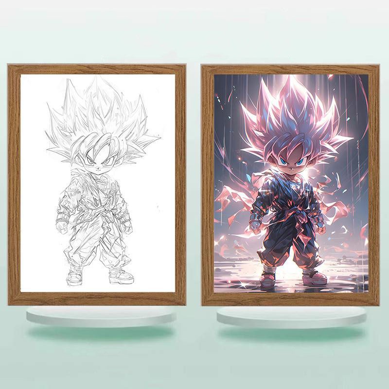 夕暮れの光と影の絵【ドラゴンボール】11種類