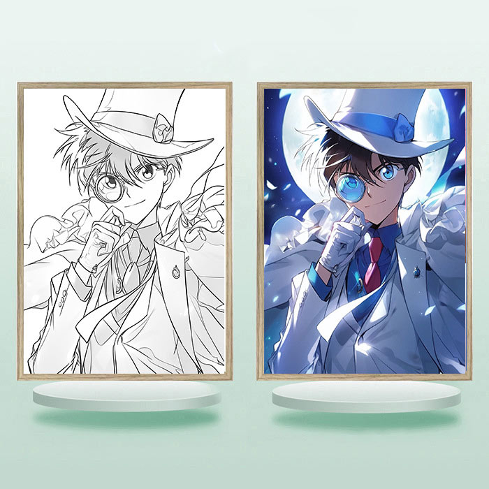 夕暮れの光と影のフレーム【名探偵コナン】