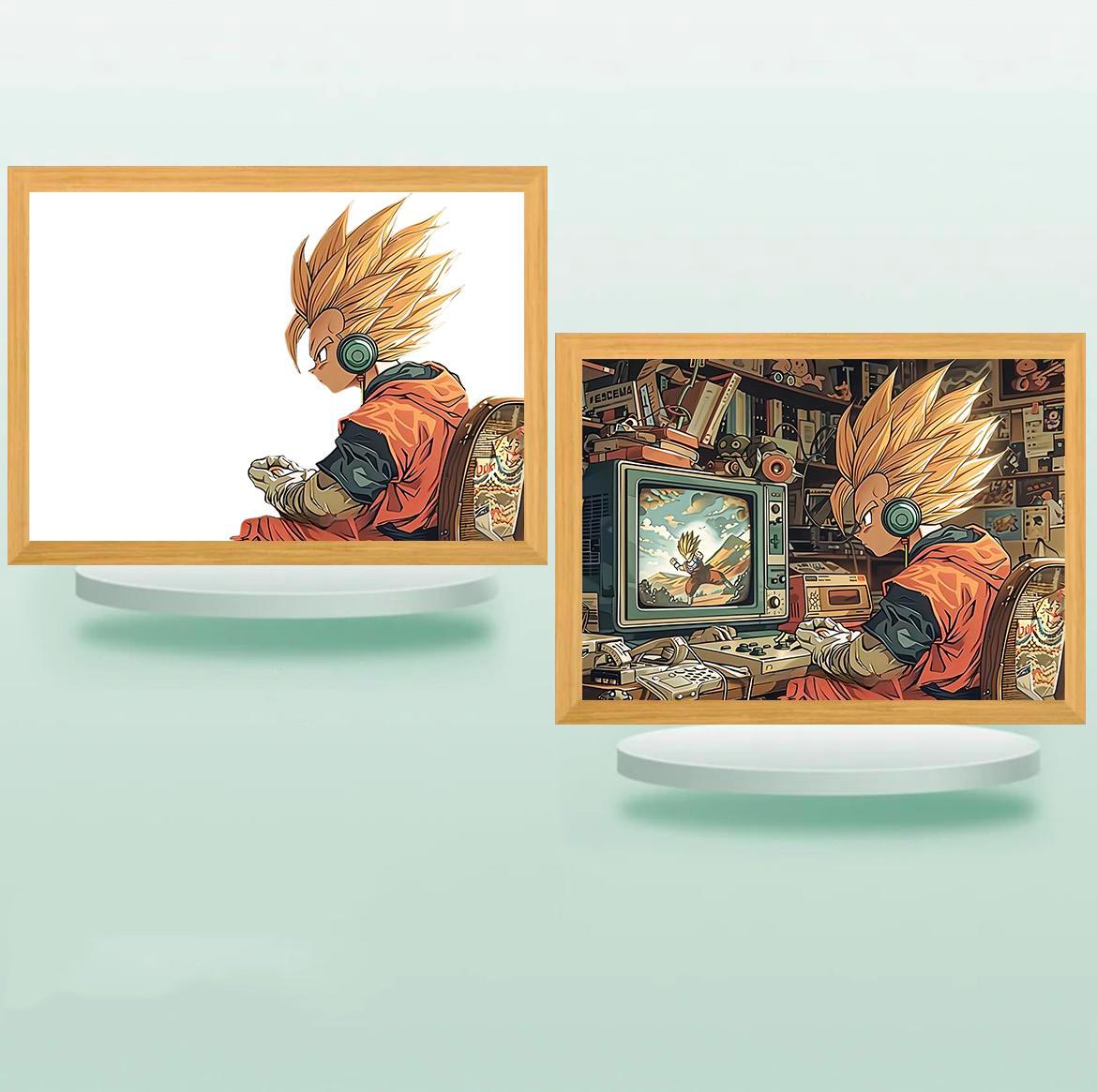 夕暮れの光と影の絵【ドラゴンボール】11種類