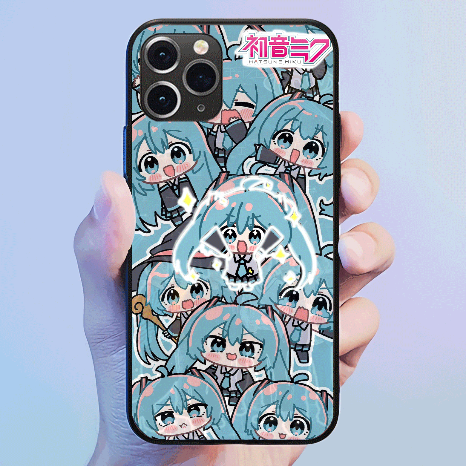 発光するスマートフォンケース【初音ミク】