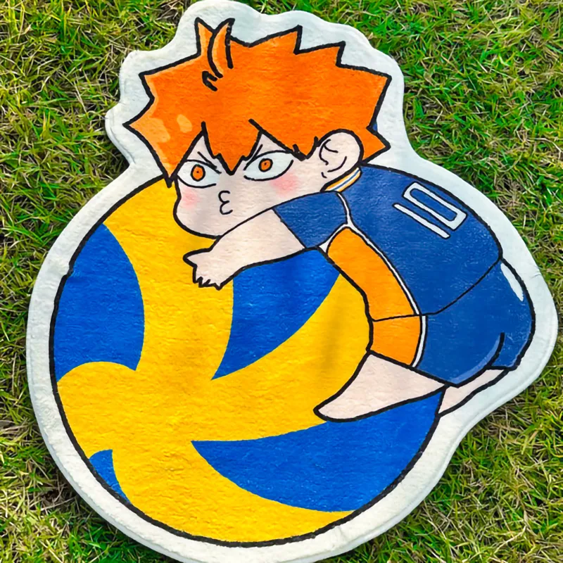 豪華なカーペット滑り止め吸引フットパッド肥厚カシミア暖かいフロアマット【ハイキュー】