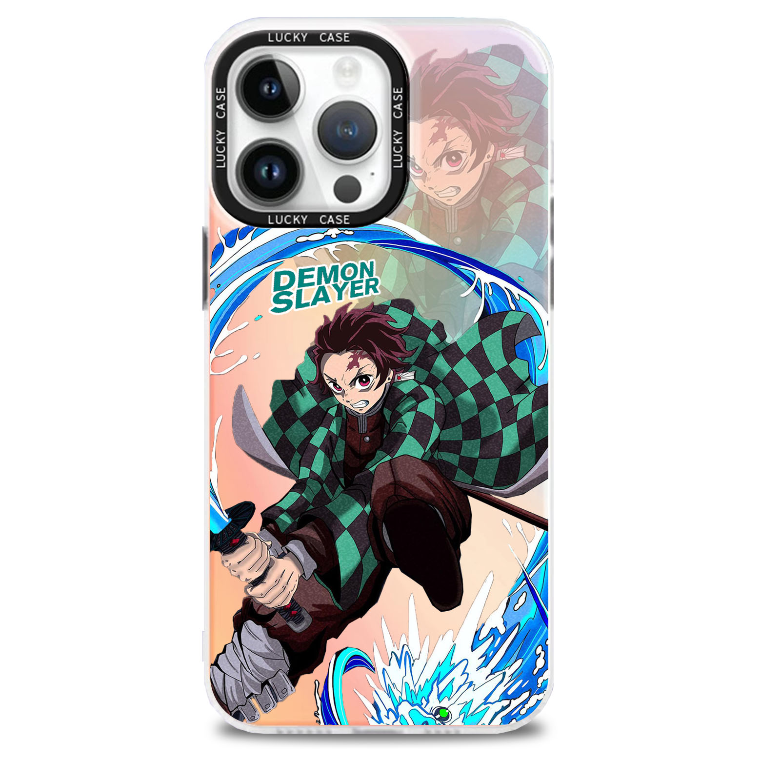 レーザーグラデーションスマートフォンケース【鬼滅の刃】5種類