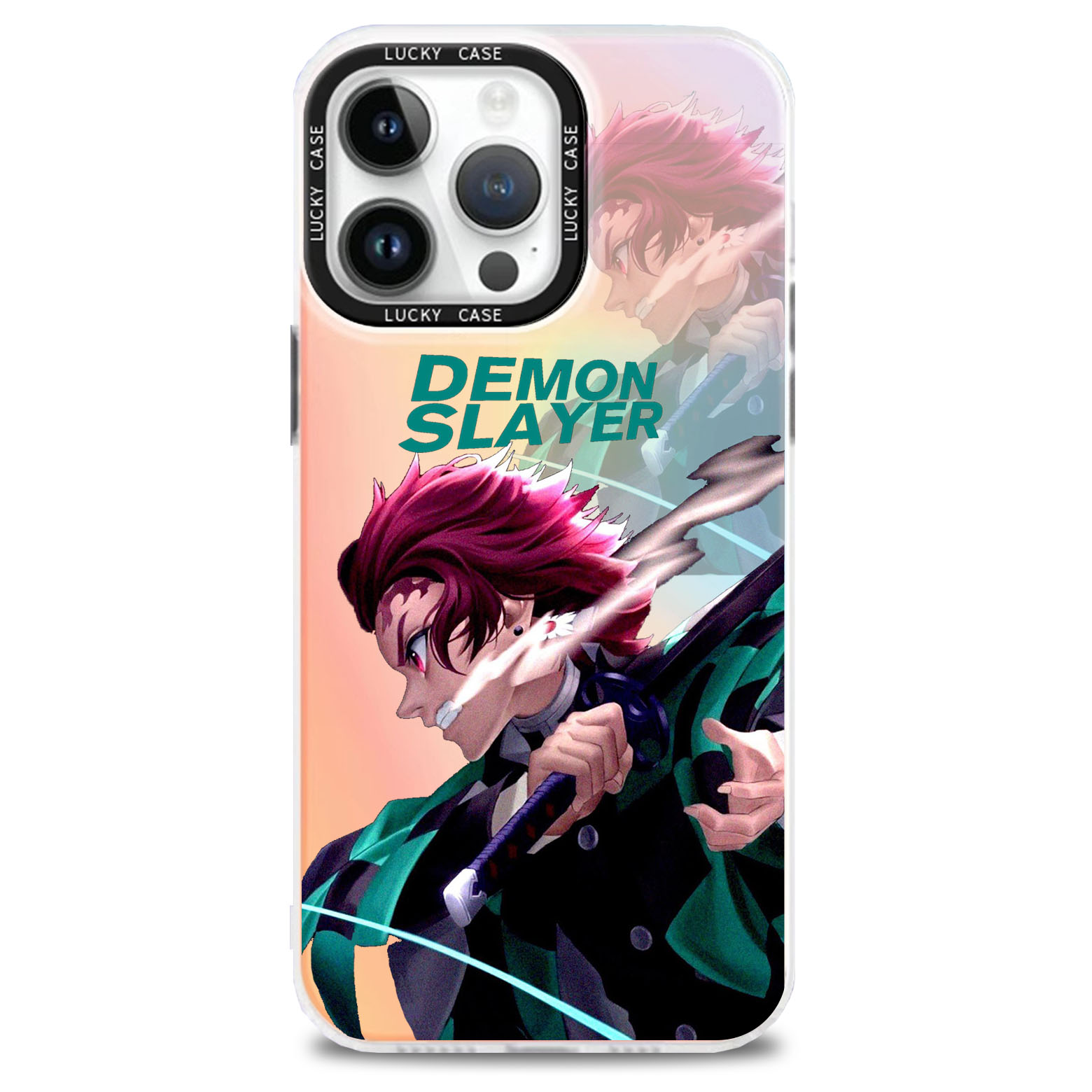 レーザーグラデーションスマートフォンケース【鬼滅の刃】5種類