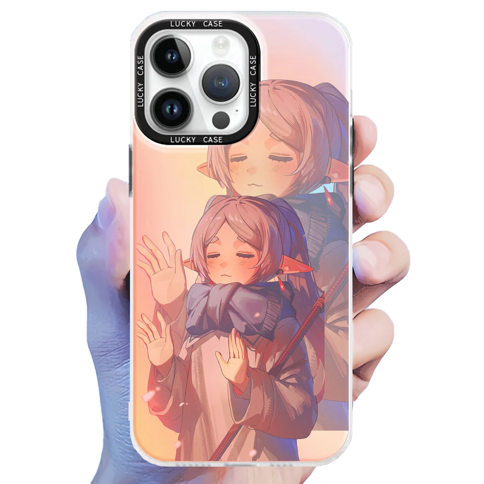 レーザーグラデーションスマートフォンケース【葬送のフリーレン/furiren】2種類