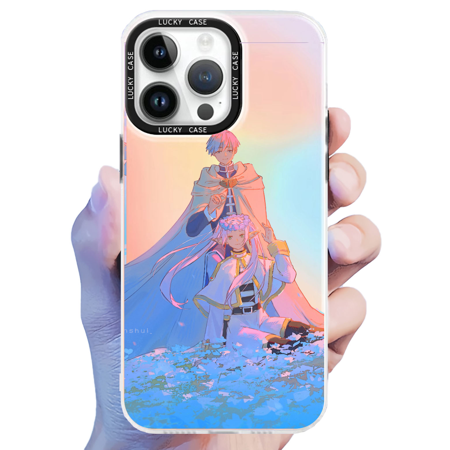 レーザーグラデーションスマートフォンケース【葬送のフリーレン/furiren】2種類