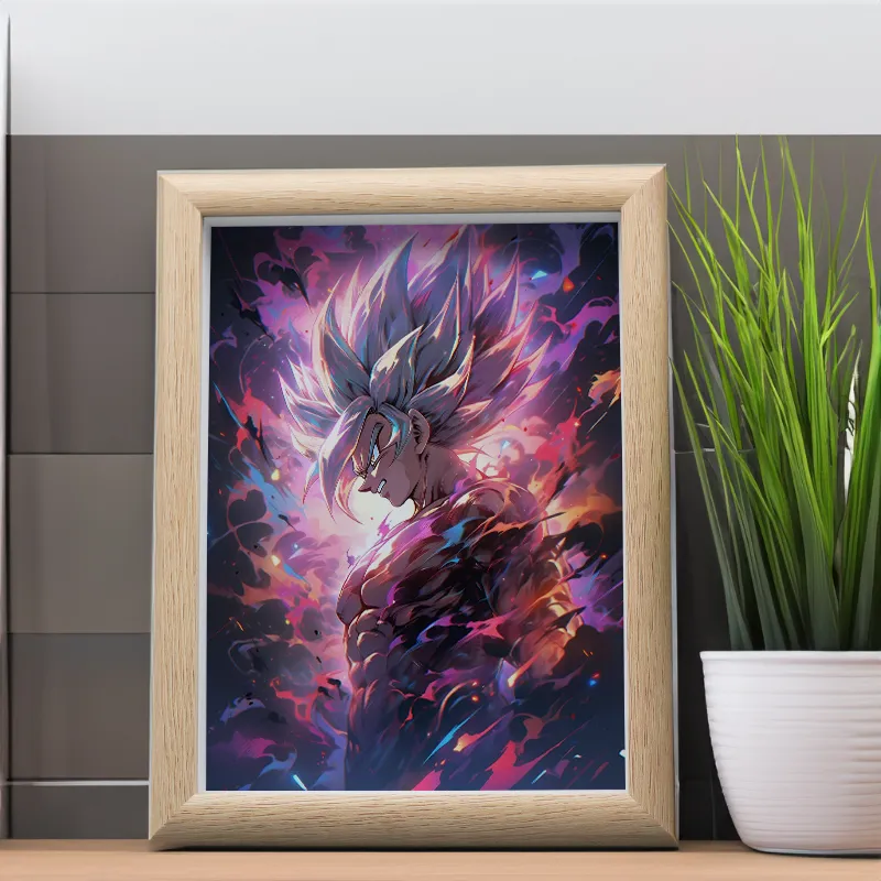 アニメフィギュアドラゴンボールライト絵画フォトフレーム悟空