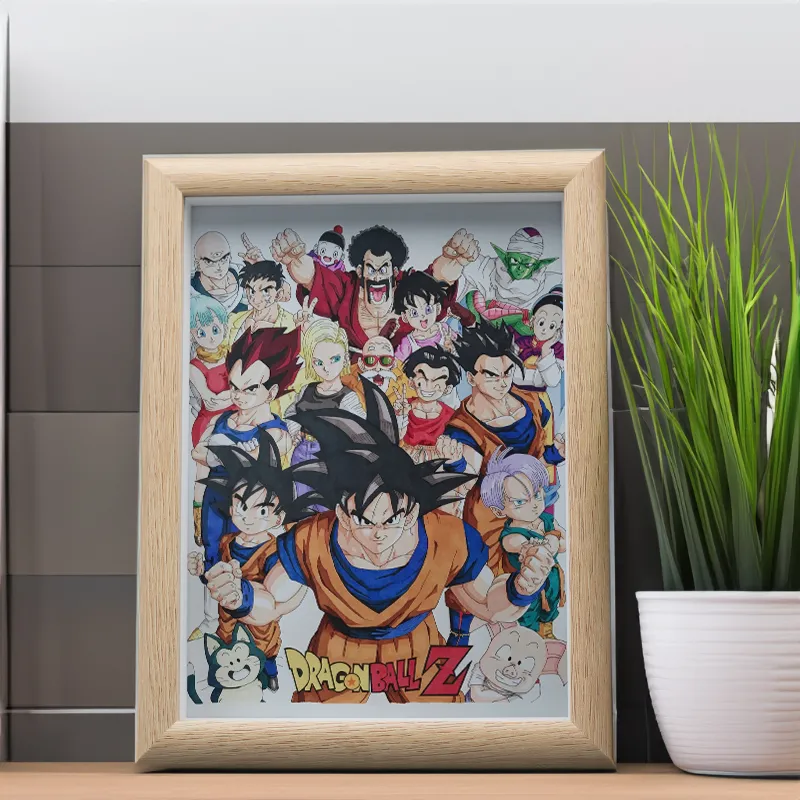 【オープニング大セール】 フォトフレームの装飾品【ドラゴンボール】4種類 ドラゴンボールカード