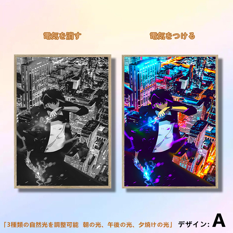 夕暮れの光と影の絵【俺だけレベルアップな件 sololeveling】5種類