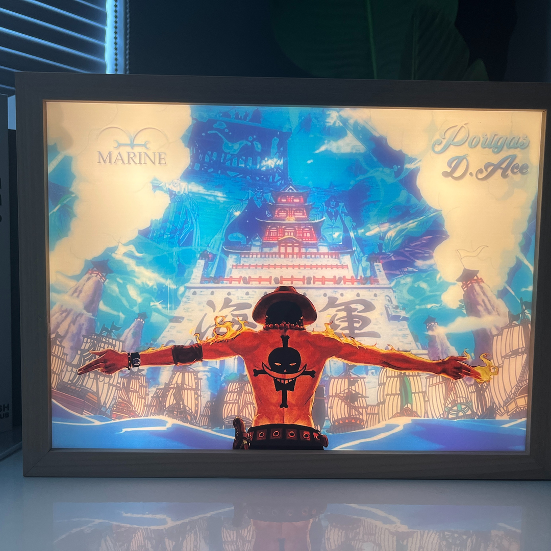 夕暮れの光と影のフレーム【ワンピース】9種類