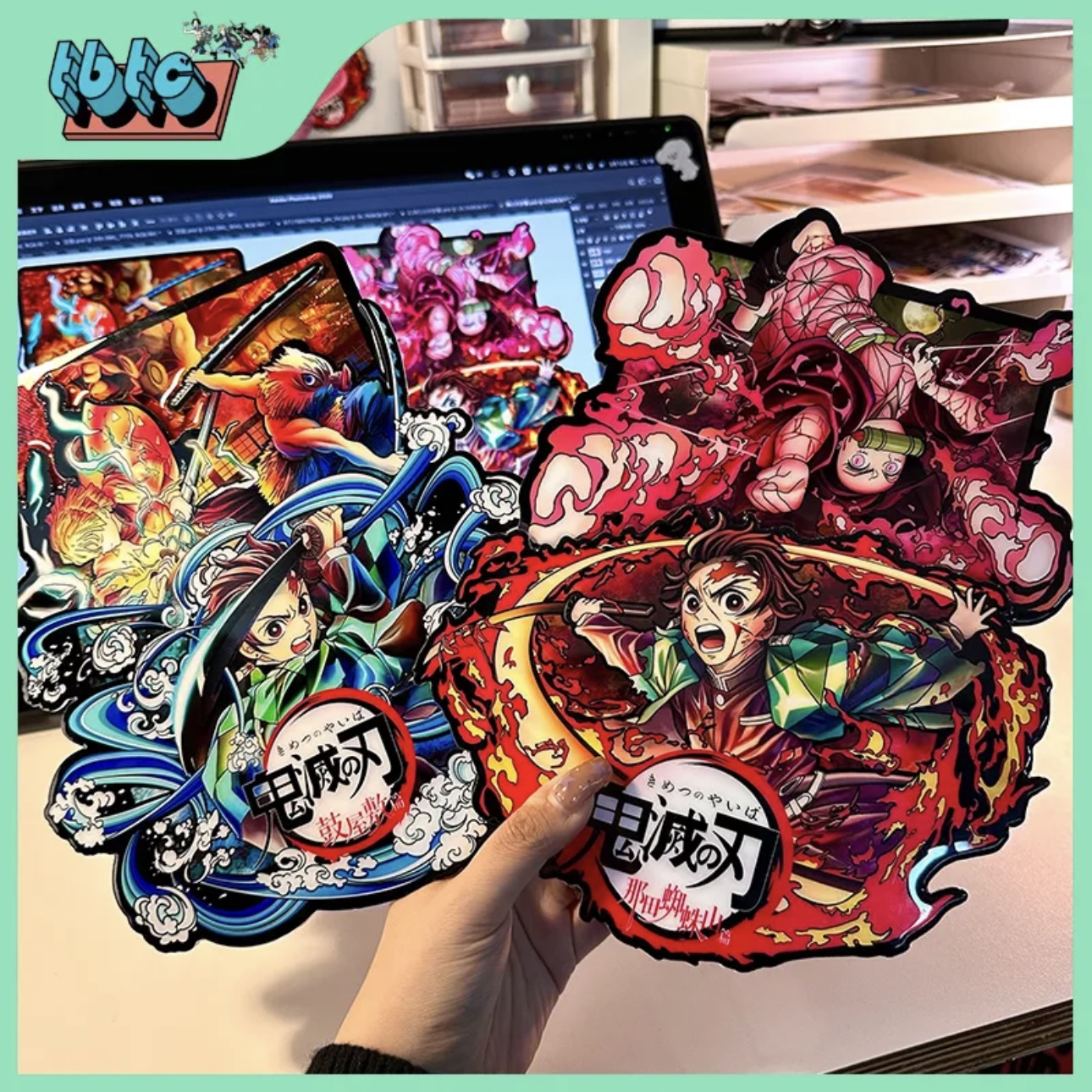 磁気冷蔵庫用マグネット【鬼滅の刃】2種類