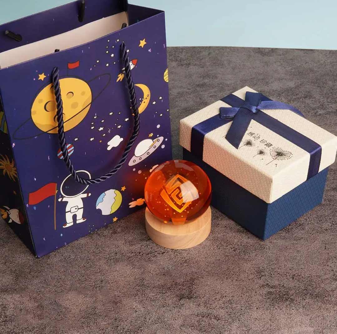 原神 神の目 水晶球 ナイトライト 6CM