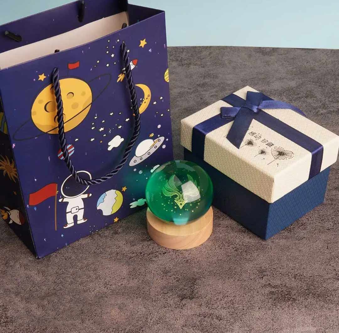 原神 神の目 水晶球 ナイトライト 6CM