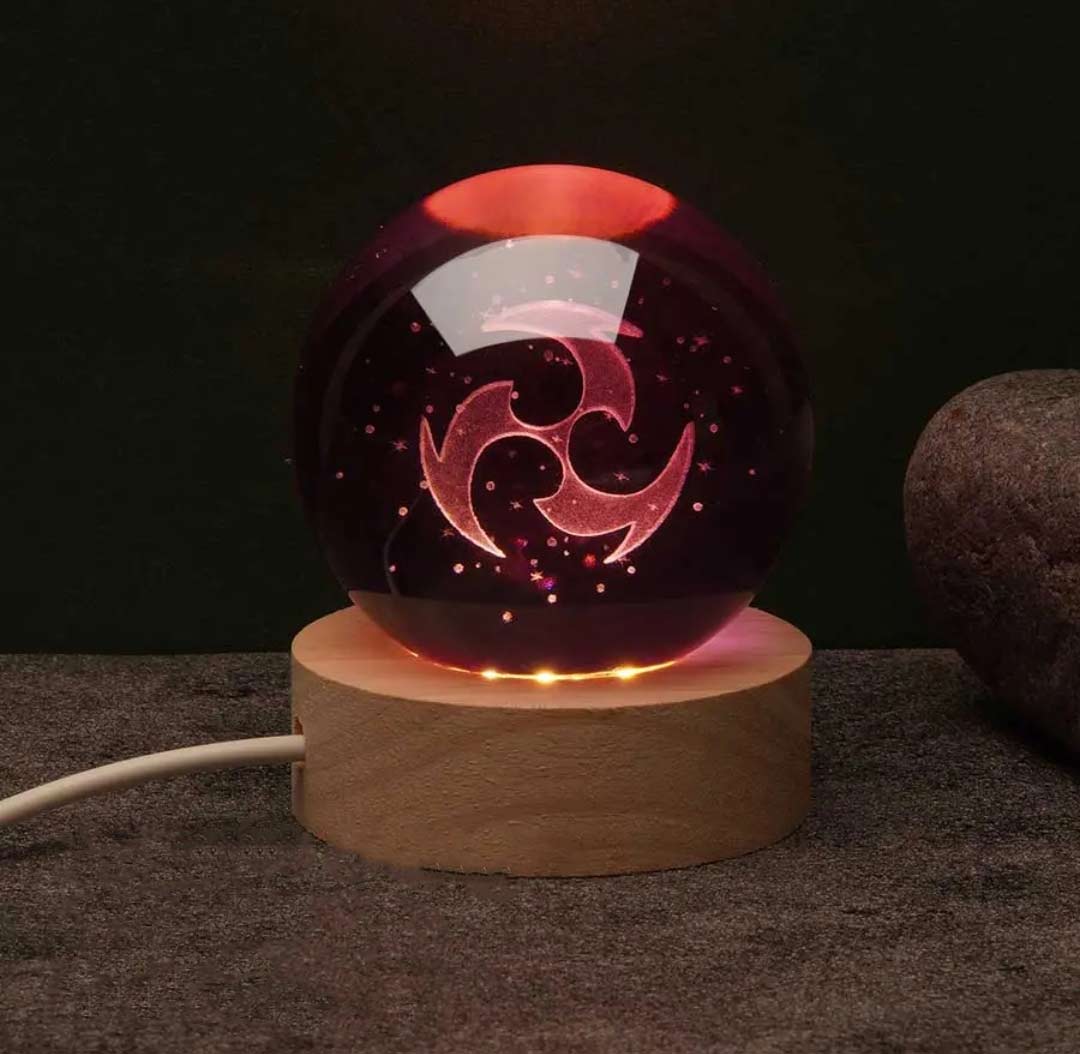 原神 神の目 水晶球 ナイトライト 6CM