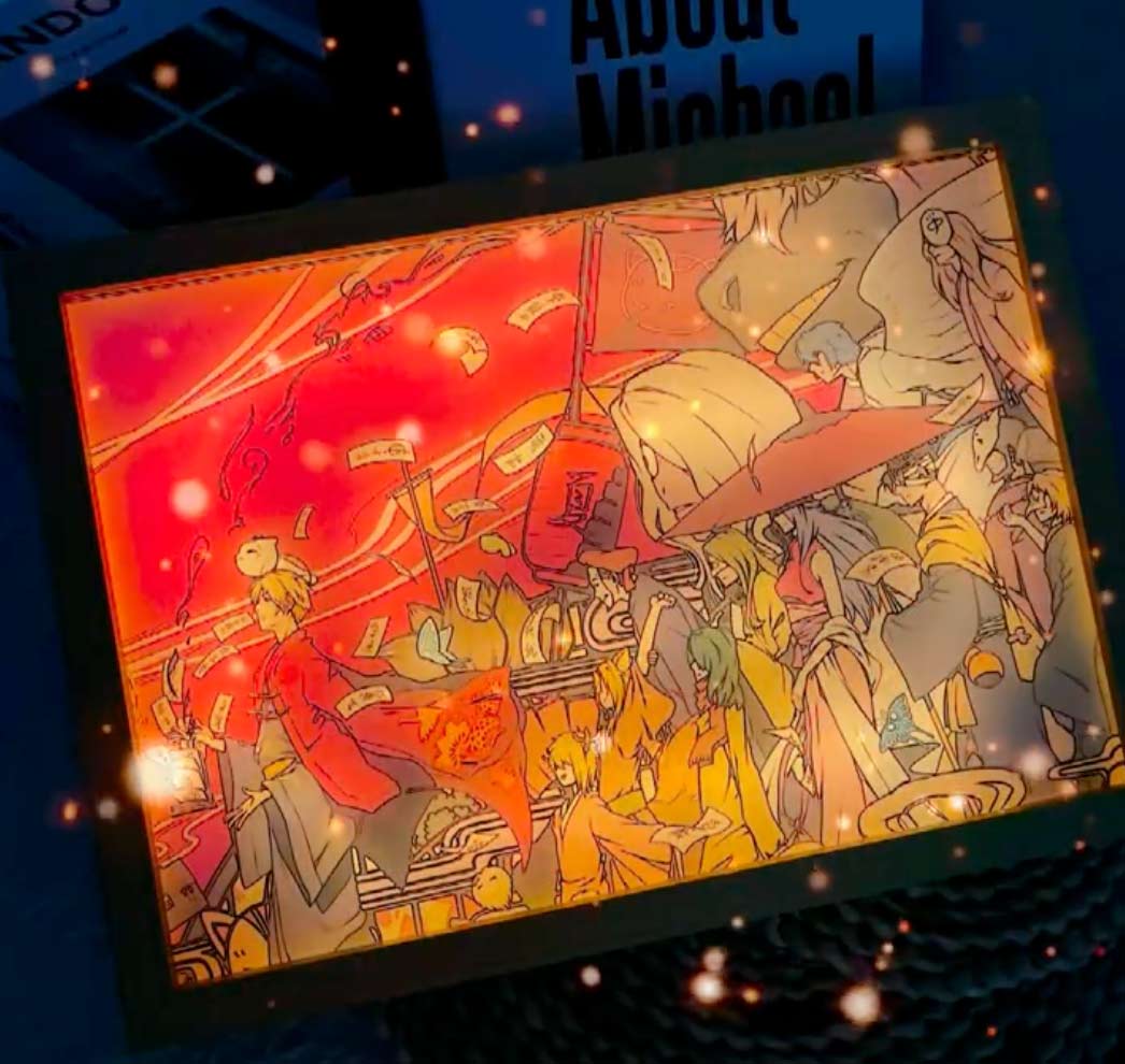 夕暮れの光と影の絵【夏目友人帳】