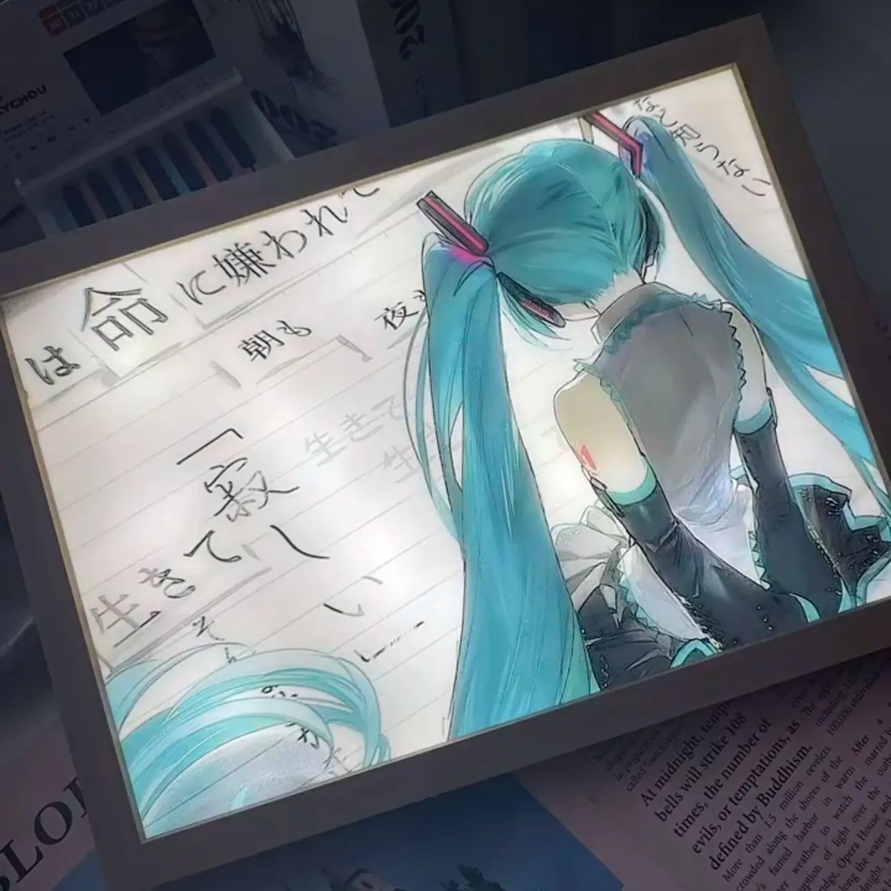 夕暮れの光と影の絵【初音ミク】