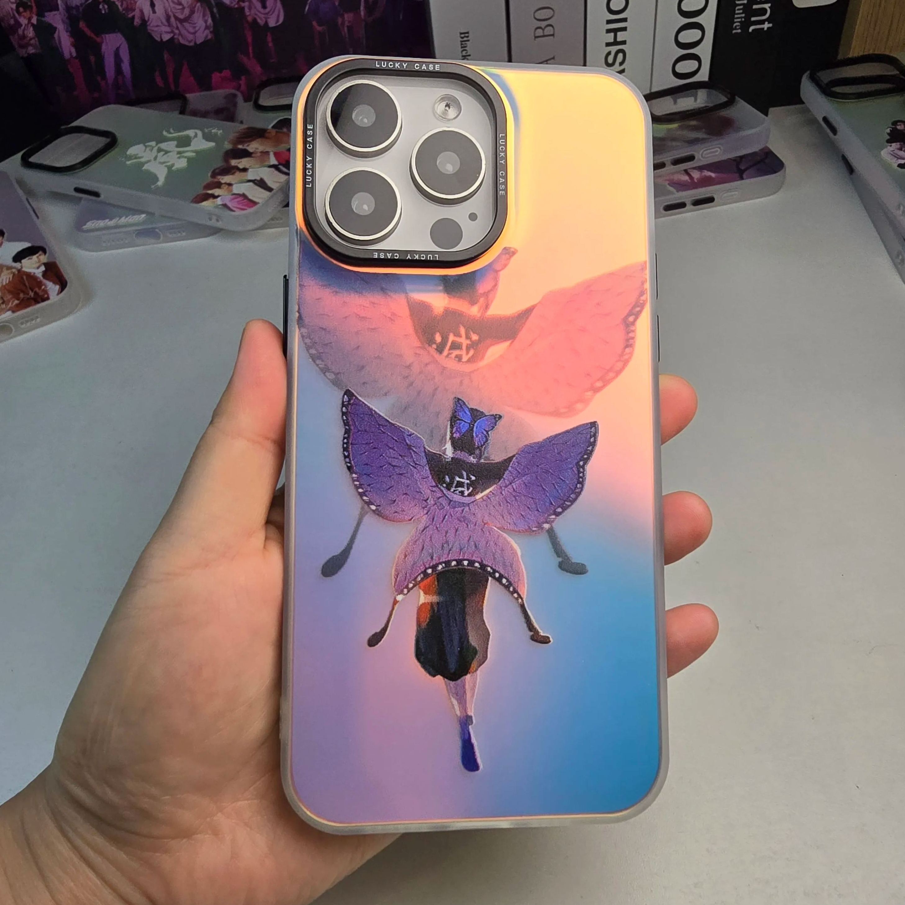 レーザーグラデーションスマートフォンケース【鬼滅の刃】5種類