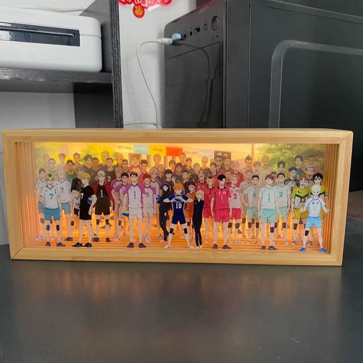 夕暮れの光と影の絵【ハイキュー】