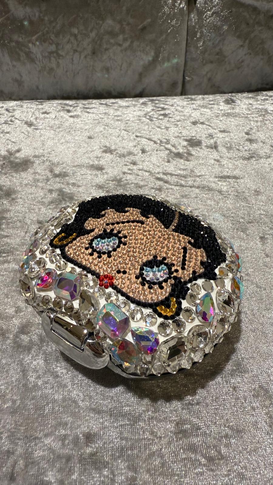Supplement Case Oval - Big Crystal Betty Boop