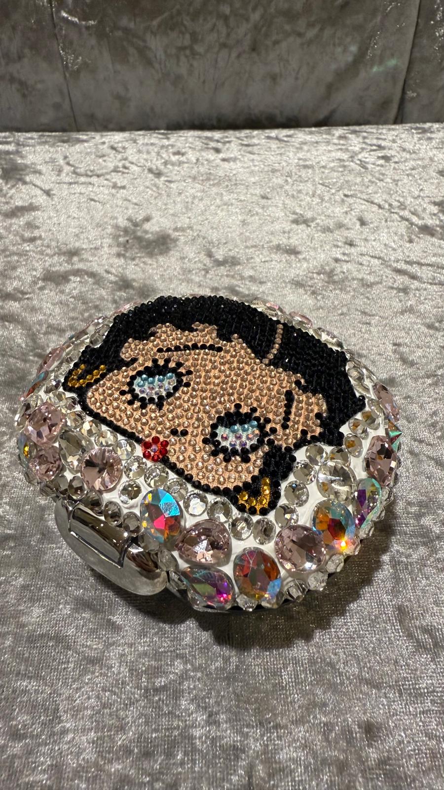 Supplement Case Oval - Big Crystal Betty Boop