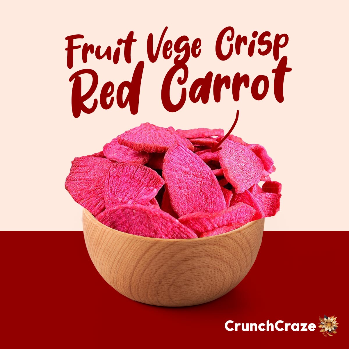 Fruit Vege Crisp-Red Carrot(100g)