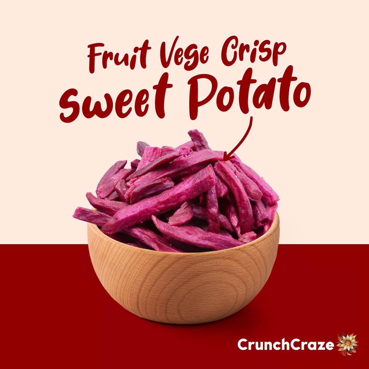 Fruit Vege Crisp-Purple Sweet Potato(100g)