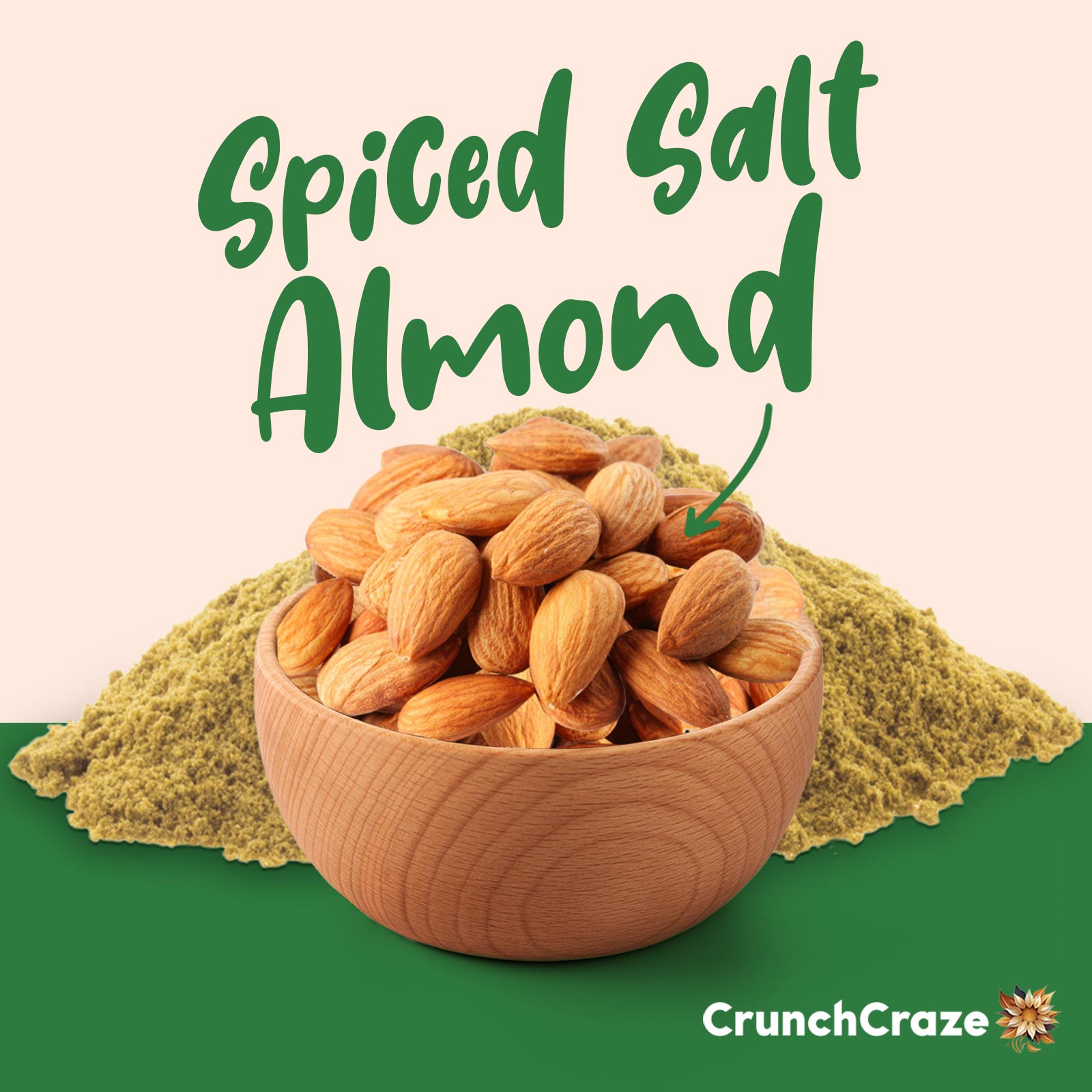 Almonds spiced salt(100g)