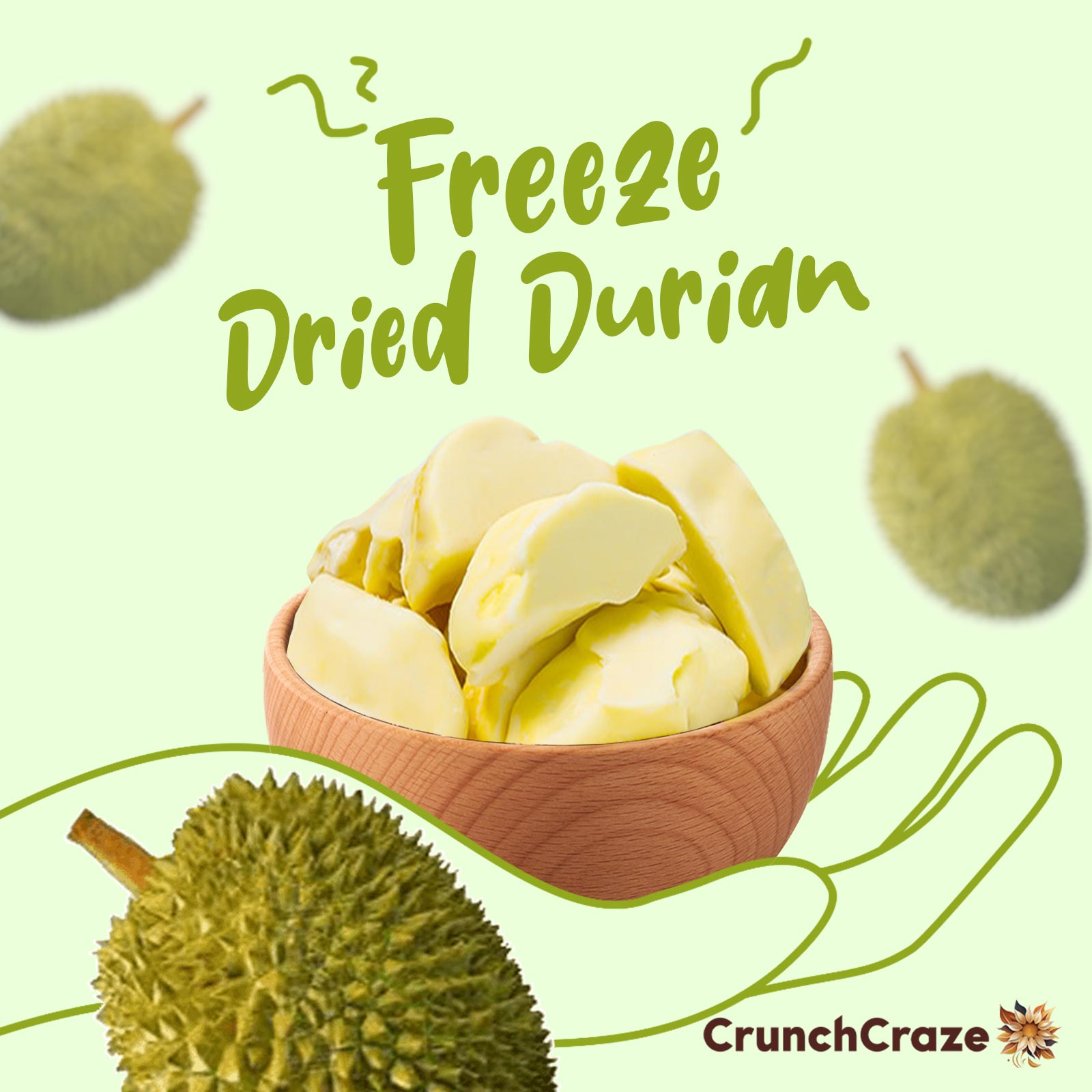 Freeze Dried Durian(50g)