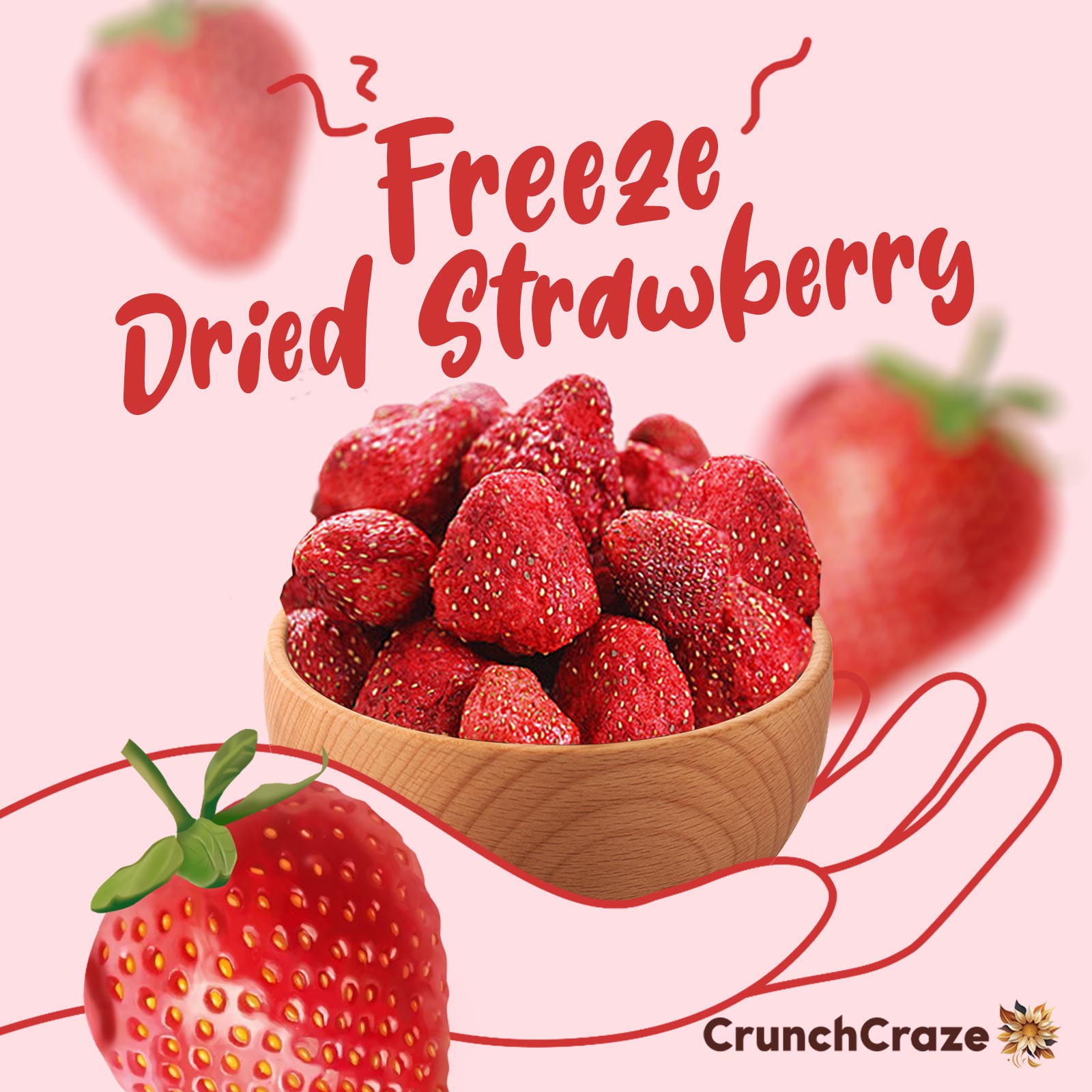 Freeze Dried Strawberry(50g)