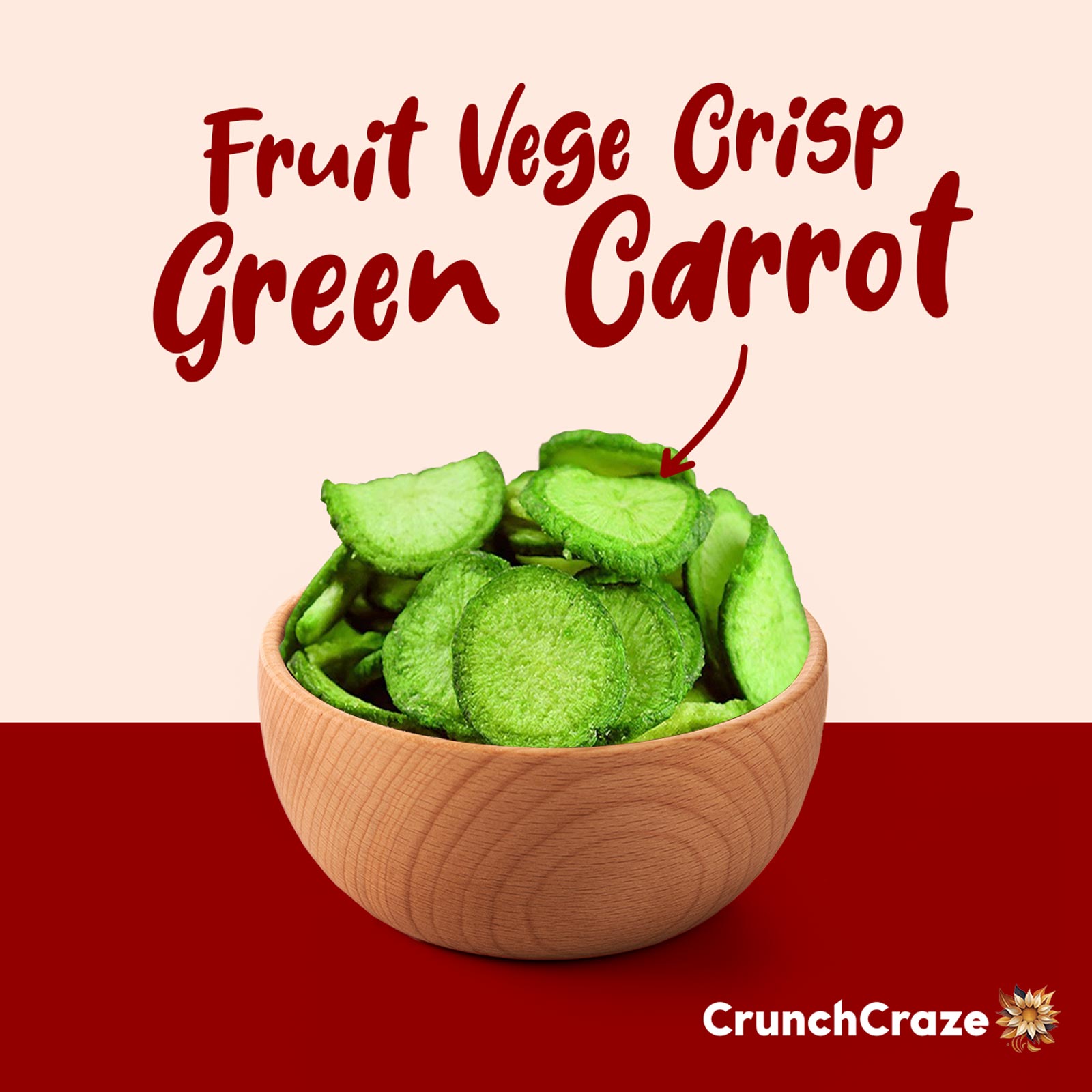 Fruit Vege Crisp-Green Carrot(100g)