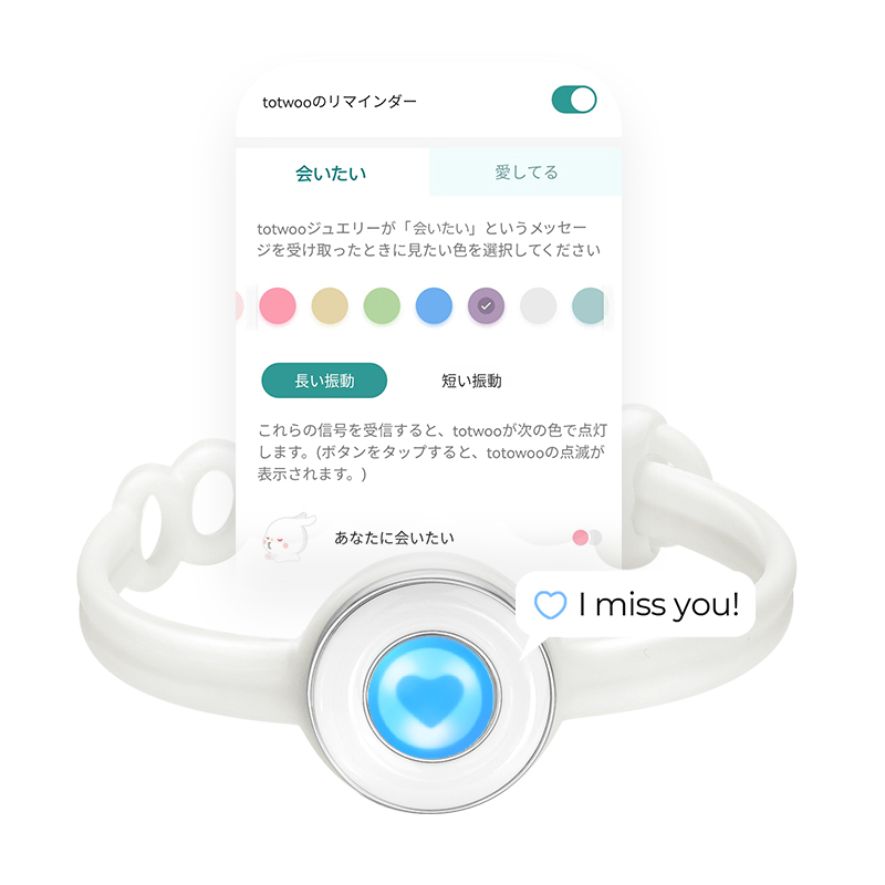 Candy 長距離タッチブレスレット スマートブレスレット ペアブレスレット インタラクティブ可能 (Coconut whisper white)