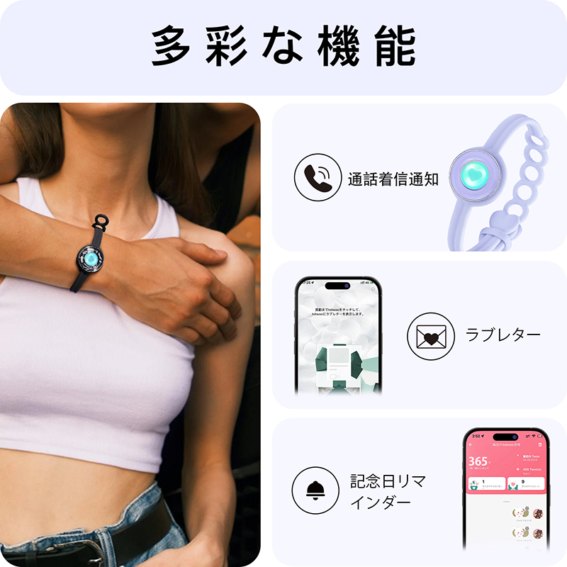 キャンディオリジナルタッチブレスレットシングル（ラベンダー