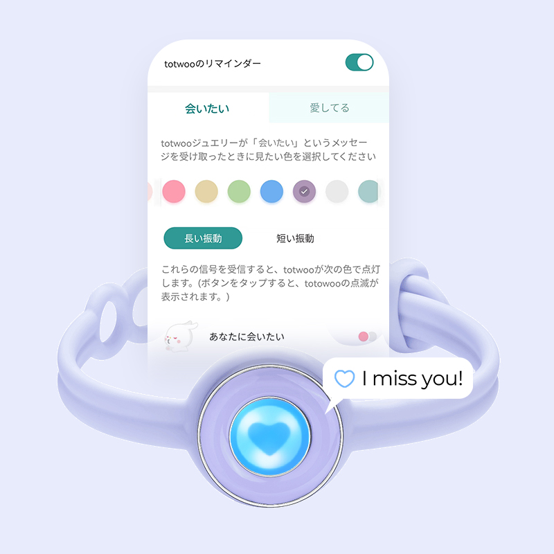 キャンディオリジナルタッチブレスレットシングル（ラベンダードリーム）