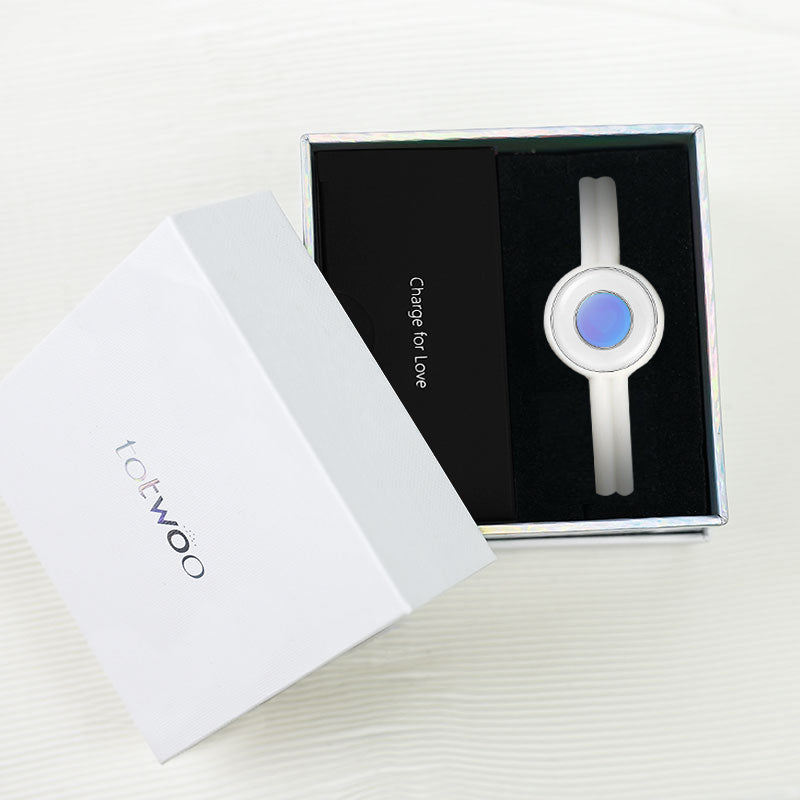 Candy 長距離タッチブレスレット スマートブレスレット ペアブレスレット インタラクティブ可能 (Coconut whisper white)