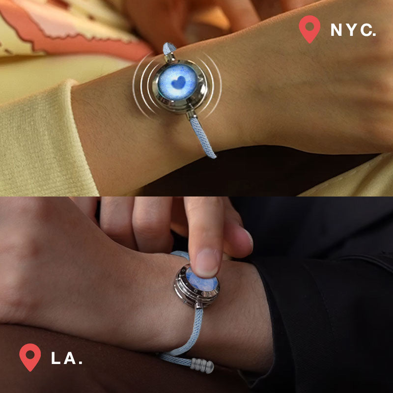 Azure Dream 2.0 長距離タッチブレスレット スマートブレスレット ペアブレスレット インタラクティブ可能 Blue+Blue