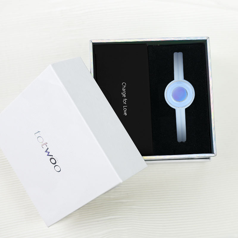 Candy  長距離タッチブレスレット スマートブレスレット ペアブレスレット インタラクティブ可能 (Marshmallow Blue) Style A