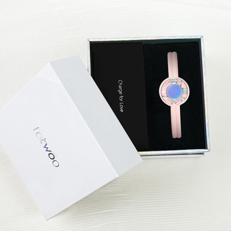 Candy 長距離タッチブレスレット スマートブレスレット ペアブレスレット インタラクティブ可能(Peach Blush Pink)Style B