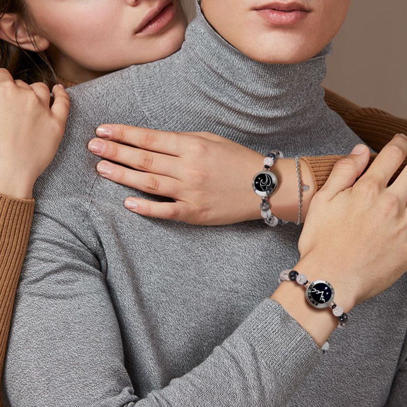 ビーズ付きトルマリンクォーツのマウンテン＆シータッチブレスレット